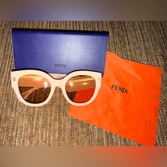 Fendi Accessories - Fendi Acetate FF Cat Eye Sunglasses